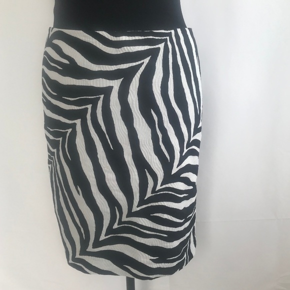 *4/$20* Talbots Zebra Print Midi Skirt - Picture 1 of 7